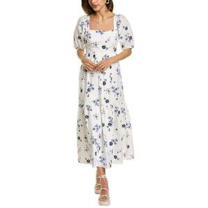 WAYF Tie-Back Midi Dress